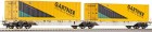 66597 Roco Twin Unit Flat car with containers "Gartner"